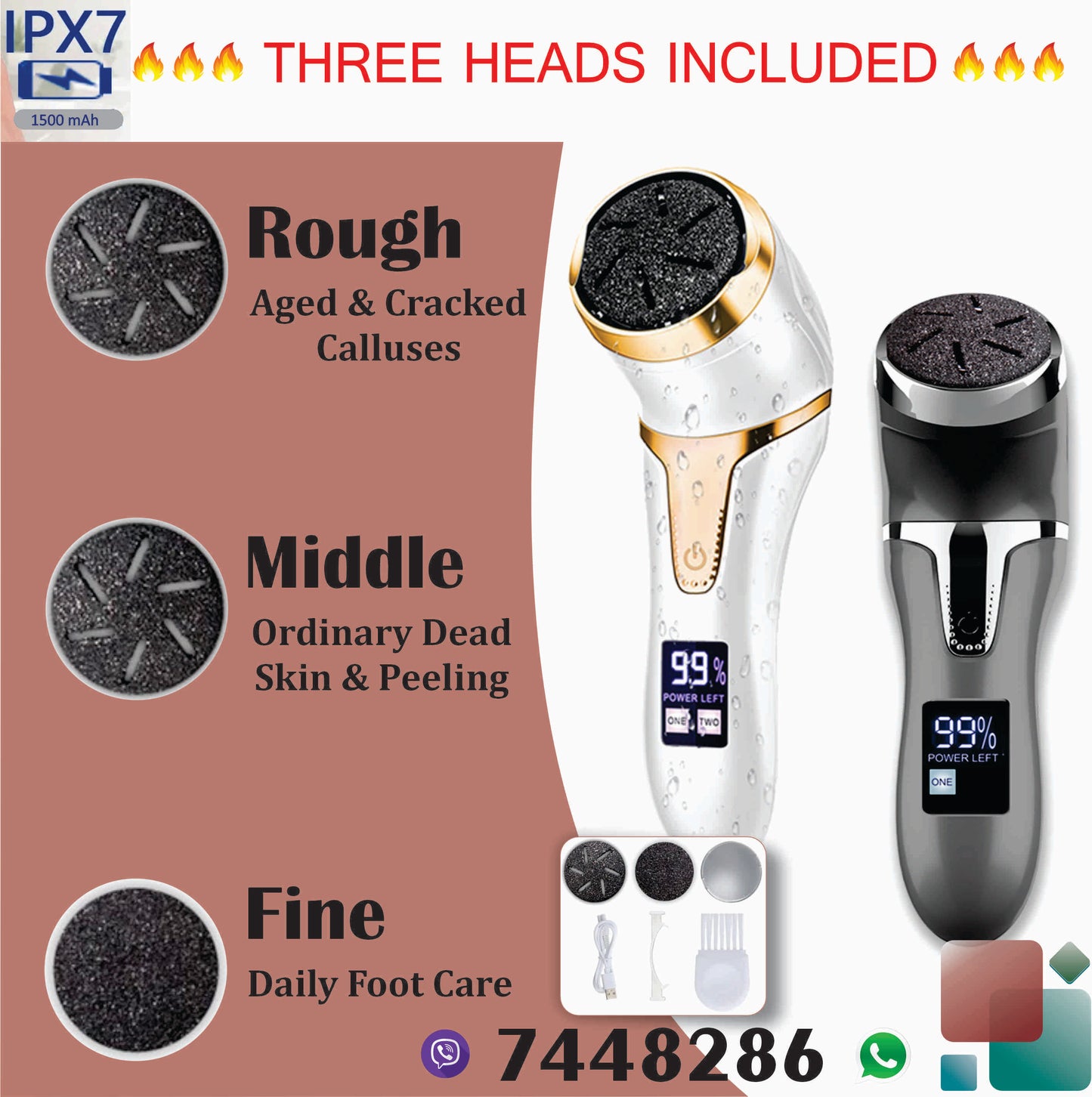 Electric Callus Remover for Feet، Waterproof Foot File for Foot Care