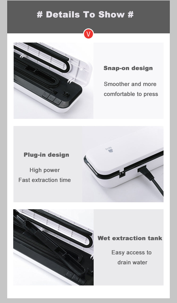 Hot Selling Automatic Suction Vacuum Food Sealers for Kitchen