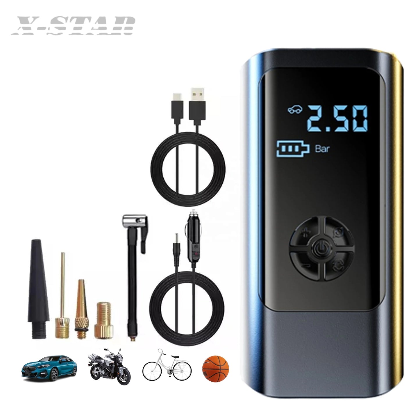 Portable Digital Car Tire Inflator