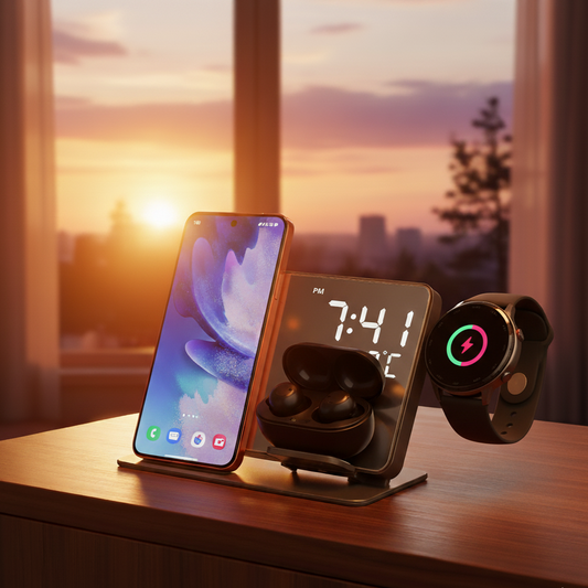Multifunctional 4 in 1 Wireless Charger Station  _ FREE ADAPTER